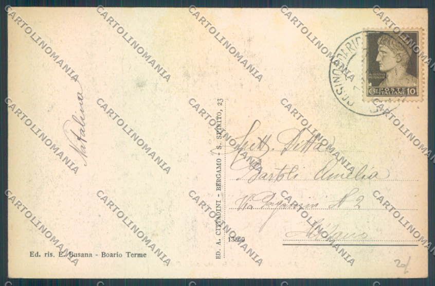 Brescia Boario Terme cartolina LQ6010 – retro