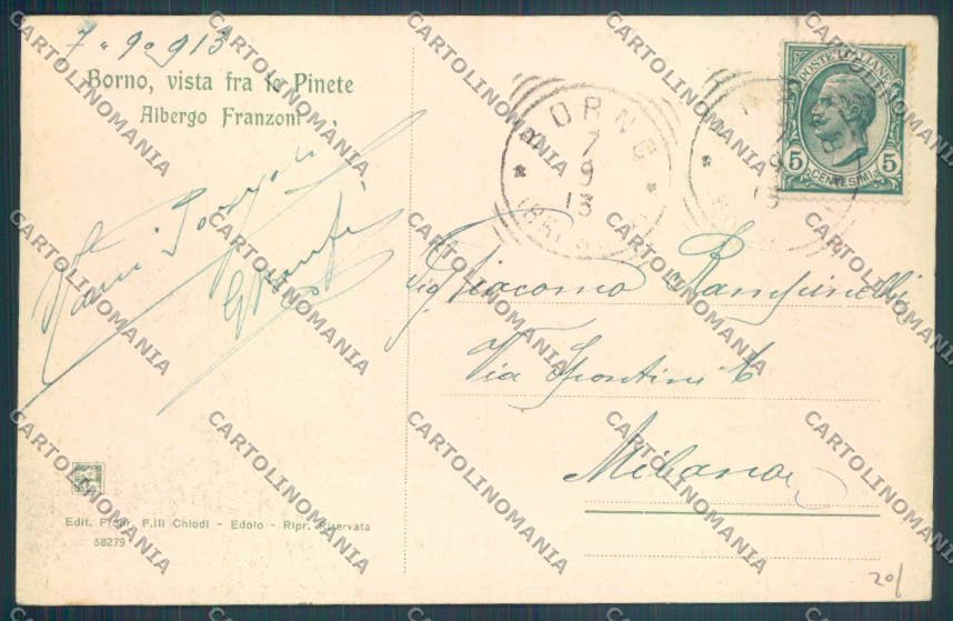 Brescia Borno cartolina LQ6029 – retro