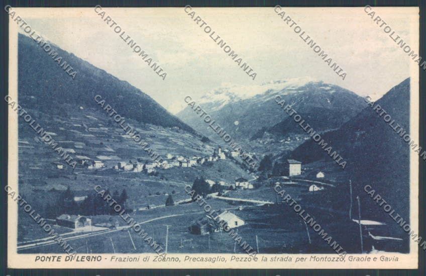 Brescia Ponte di Legno Pezzo cartolina LQ6100 – fronte