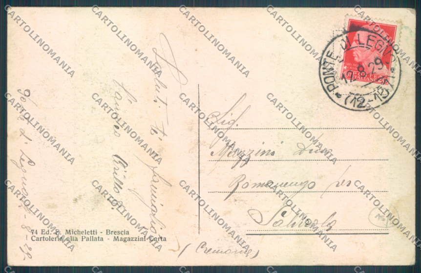 Brescia Ponte di Legno cartolina LQ6123 – retro