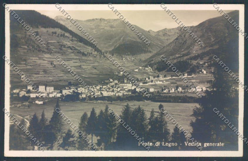 Brescia Ponte di Legno Nevicata Foto cartolina LQ6134 – fronte