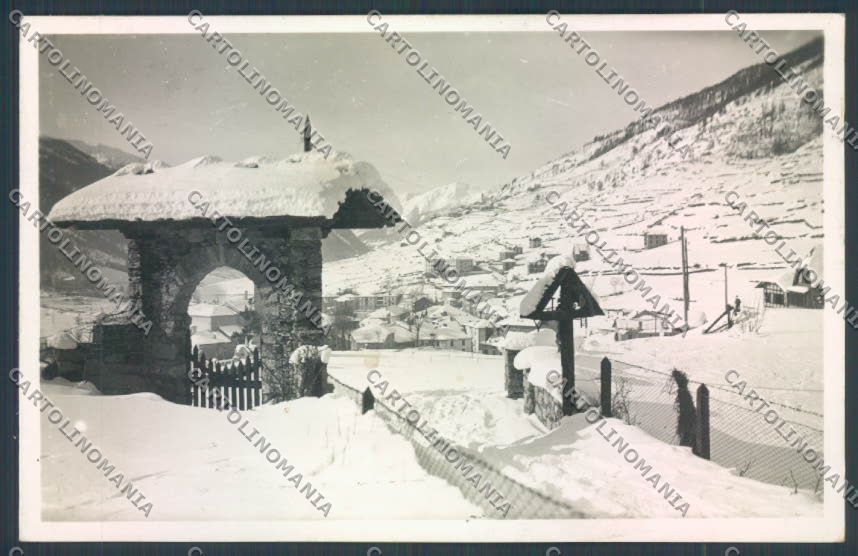 Brescia Ponte di Legno Nevicata Foto cartolina LQ6136 – fronte