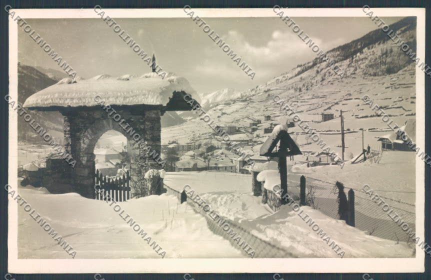 Brescia Ponte di Legno Nevicata Foto cartolina LQ6140 – fronte
