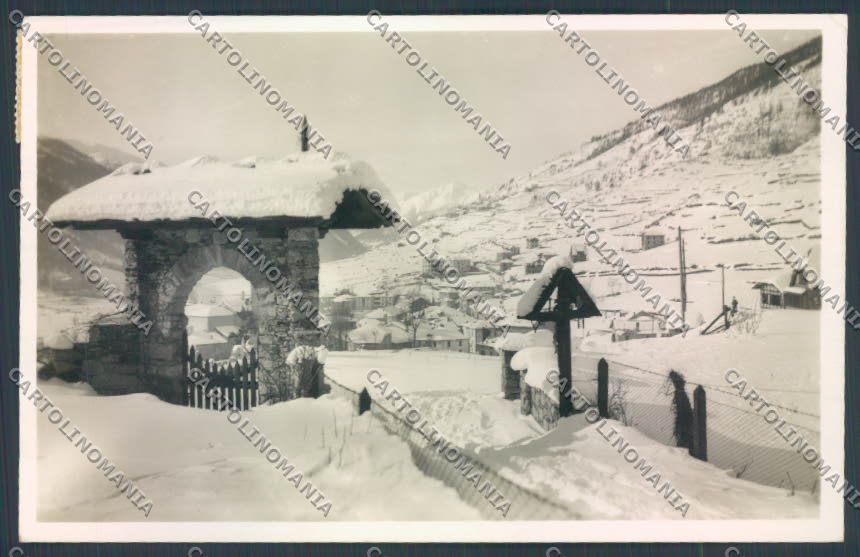 Brescia Ponte di Legno Nevicata Foto cartolina LQ6142 – fronte