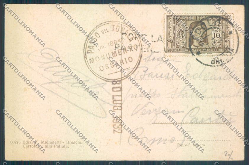 Brescia Ponte di Legno cartolina LQ6144 – retro