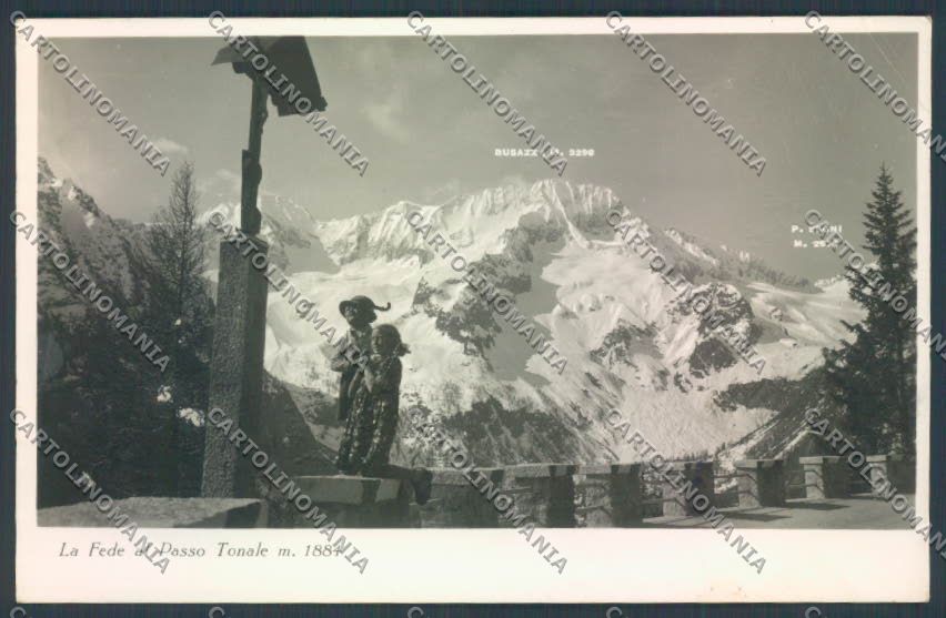 Brescia Passo del Tonale PIEGHINA Foto cartolina LQ6191 – fronte