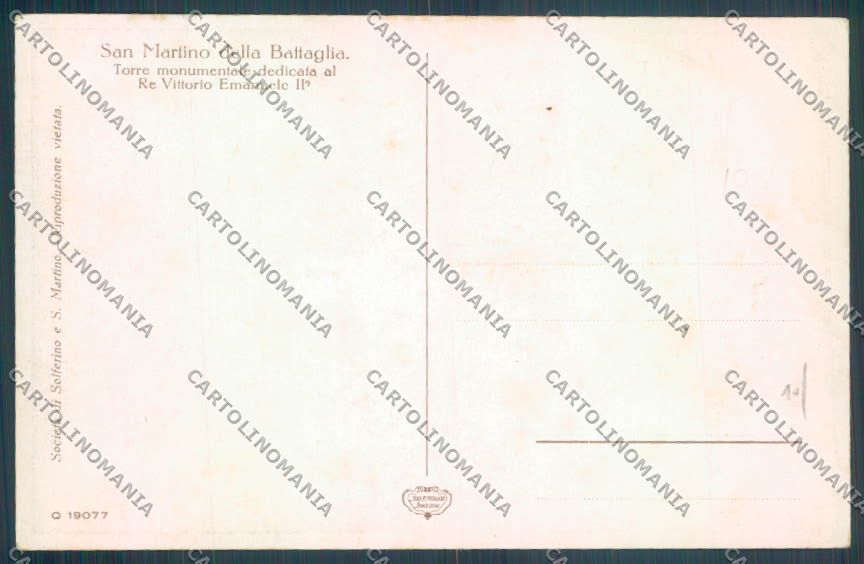 Brescia Desenzano San Martino della Battaglia cartolina LQ6196 – retro