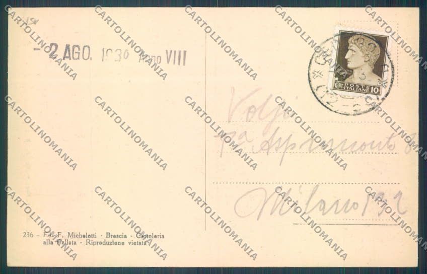 Brescia Cedegolo cartolina LQ6202 – retro
