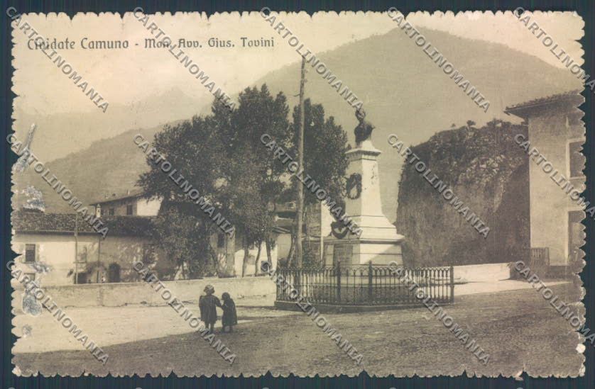 Brescia Cividate Camuno SCOLLATA cartolina LQ6224 – fronte