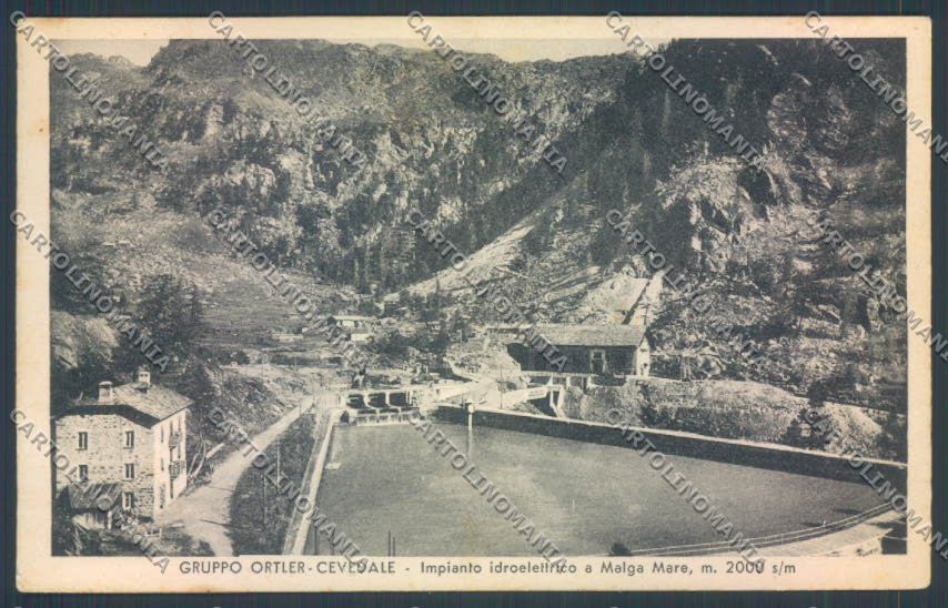 Brescia Ortler Cevedale Impianto Idroelettrico PIEGA cartolina LQ6228 – fronte