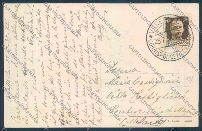 Varese Sacro Monte cartolina LQ6230 – retro