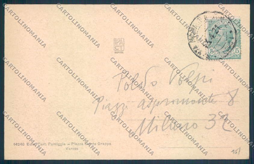 Varese Sacro Monte cartolina LQ6240 – retro