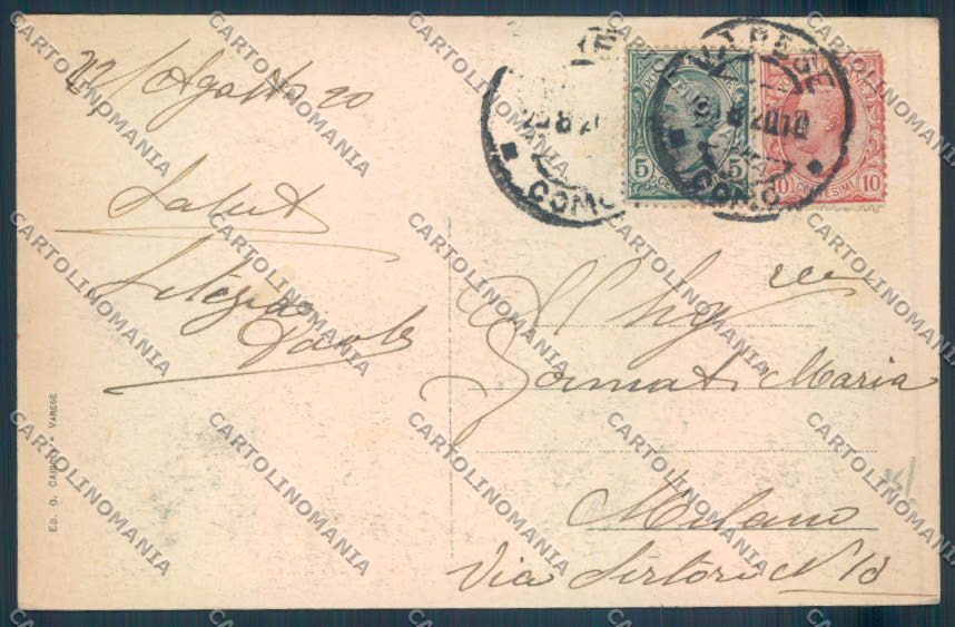 Varese Sacro Monte cartolina LQ6242 – retro