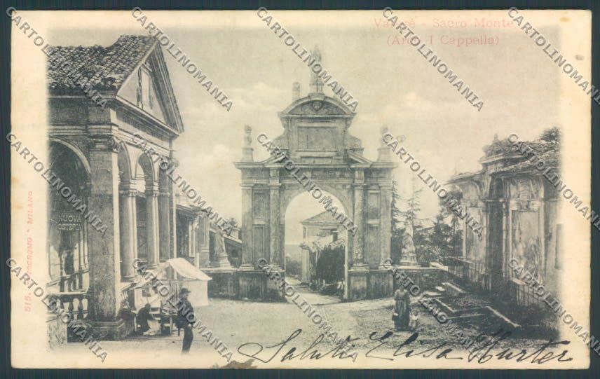 Varese Sacro Monte cartolina LQ6252 – fronte