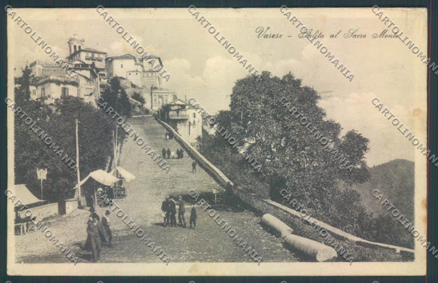 Varese Sacro Monte PIEGA cartolina LQ6254 – fronte