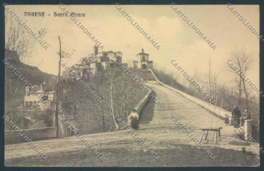 Varese Sacro Monte PIEGHINA cartolina LQ6256 – fronte