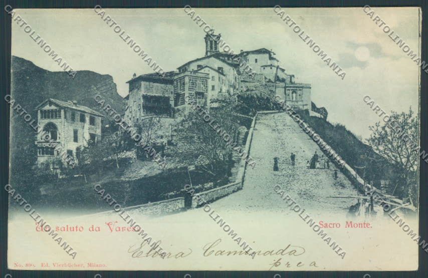 Varese Sacro Monte Saluti da cartolina LQ6266 – fronte