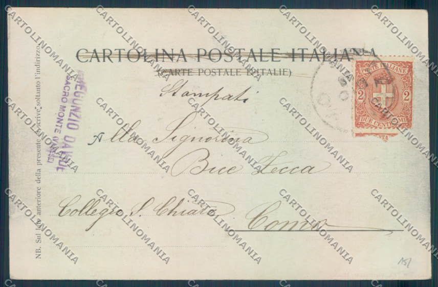 Varese Sacro Monte Saluti da cartolina LQ6266 – retro