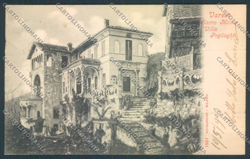 Varese Sacro Monte cartolina LQ6279 – fronte