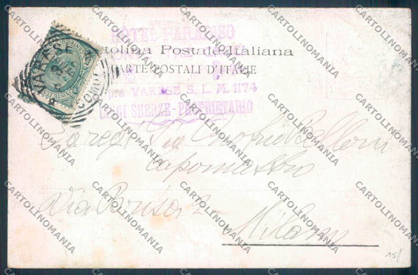 Varese Sacro Monte cartolina LQ6283 – retro