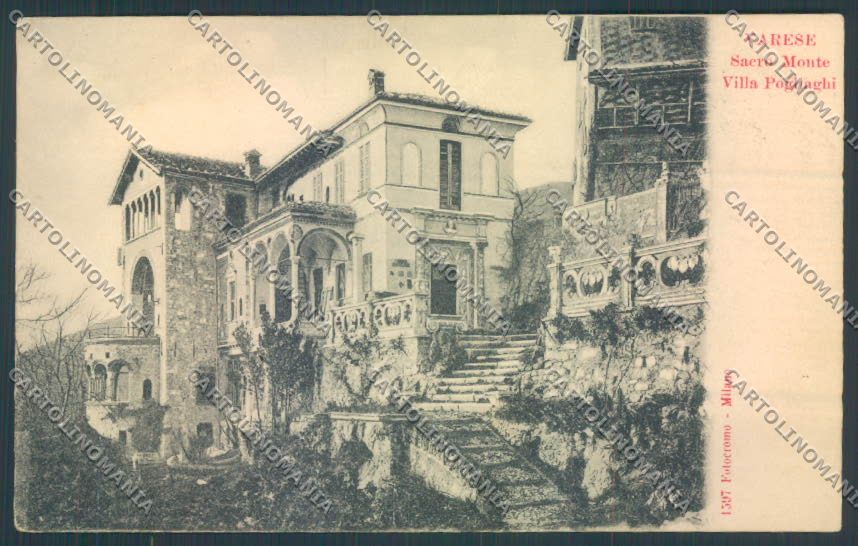 Varese Sacro Monte cartolina LQ6293 – fronte