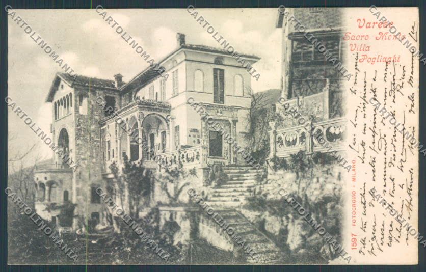 Varese Sacro Monte cartolina LQ6295 – fronte