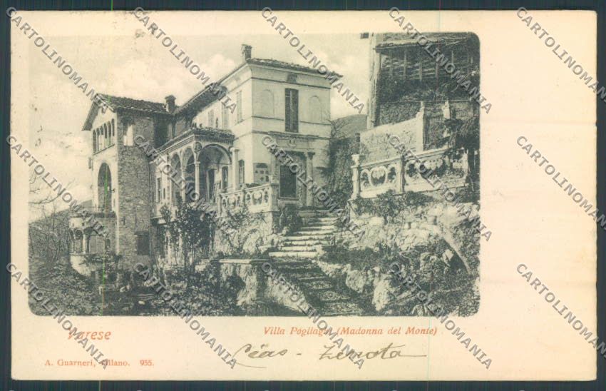 Varese Sacro Monte cartolina LQ6296 – fronte