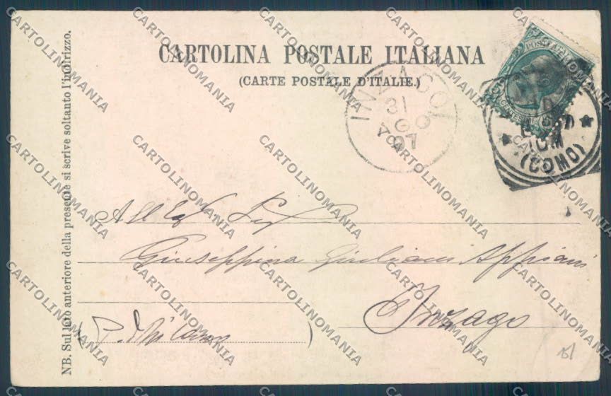 Varese Sacro Monte cartolina LQ6299 – retro