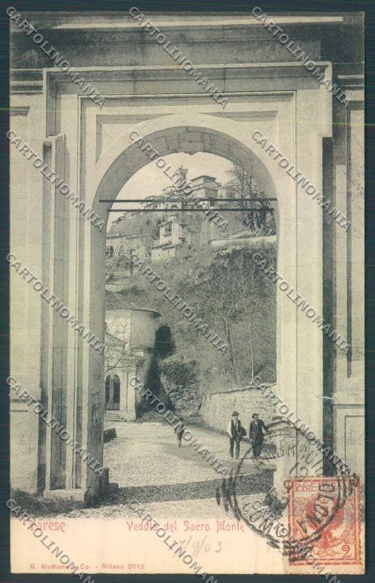 Varese Sacro Monte cartolina LQ6301 – fronte