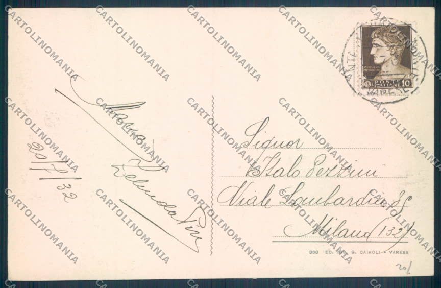 Varese Sacro Monte cartolina LQ6326 – retro