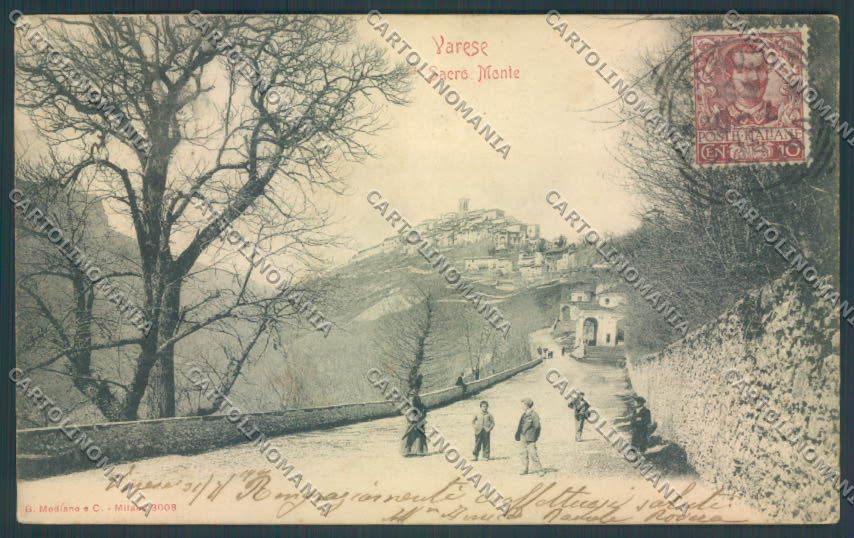 Varese Sacro Monte cartolina LQ6329 – fronte