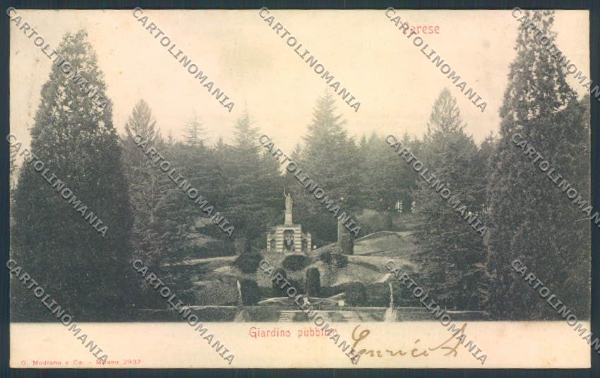 Varese Giardini cartolina LQ6347 – fronte