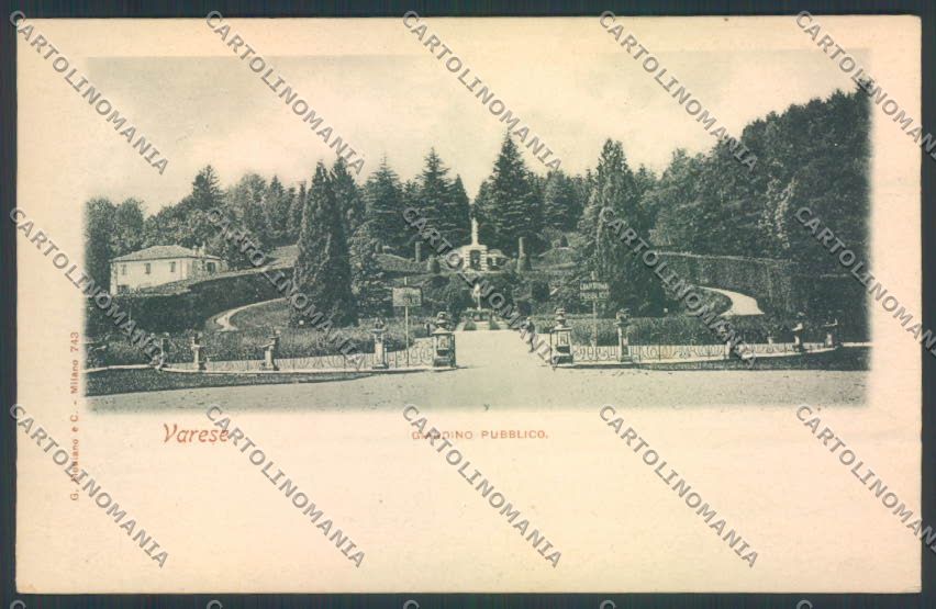 Varese Giardini cartolina LQ6349 – fronte
