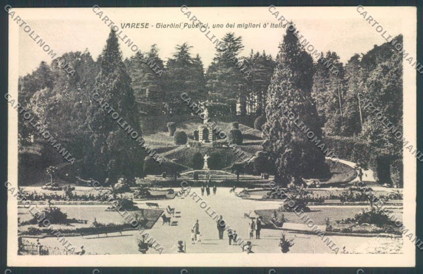 Varese Giardini cartolina LQ6351 – fronte