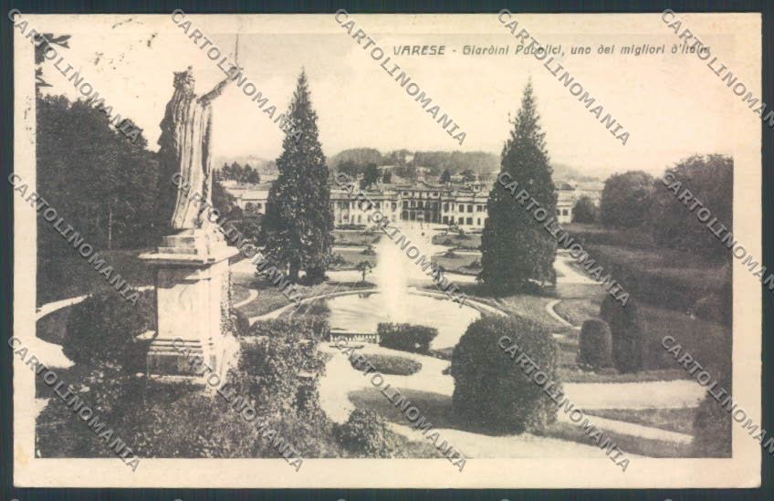 Varese Giardini cartolina LQ6352 – fronte
