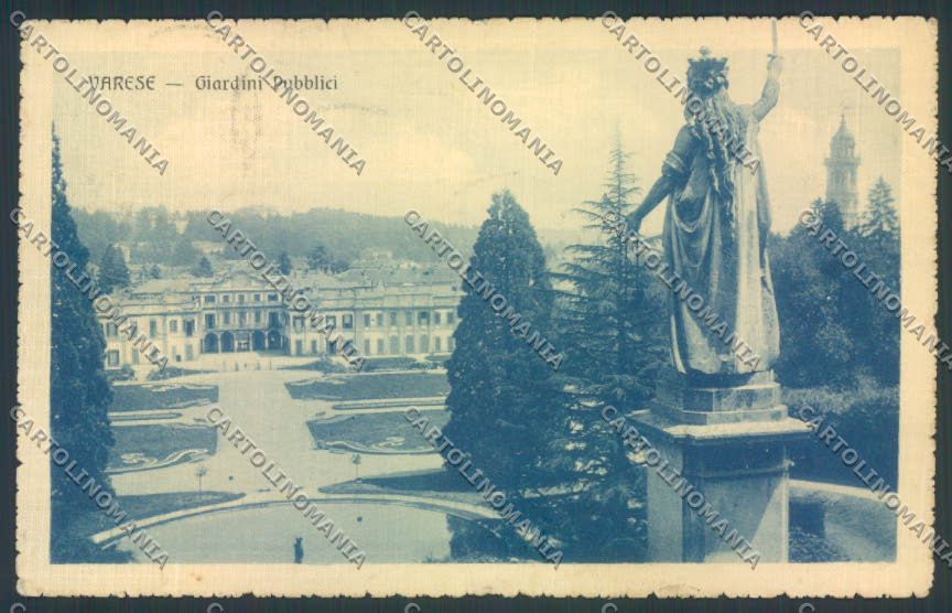 Varese Giardini cartolina LQ6353 – fronte