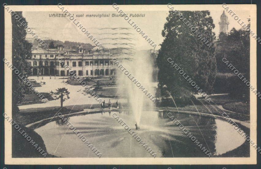 Varese Giardini cartolina LQ6359 – fronte