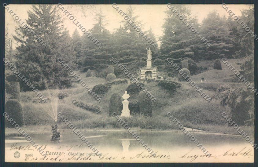 Varese Giardini cartolina LQ6367 – fronte