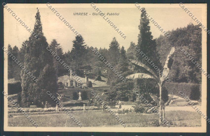 Varese Giardini cartolina LQ6370 – fronte