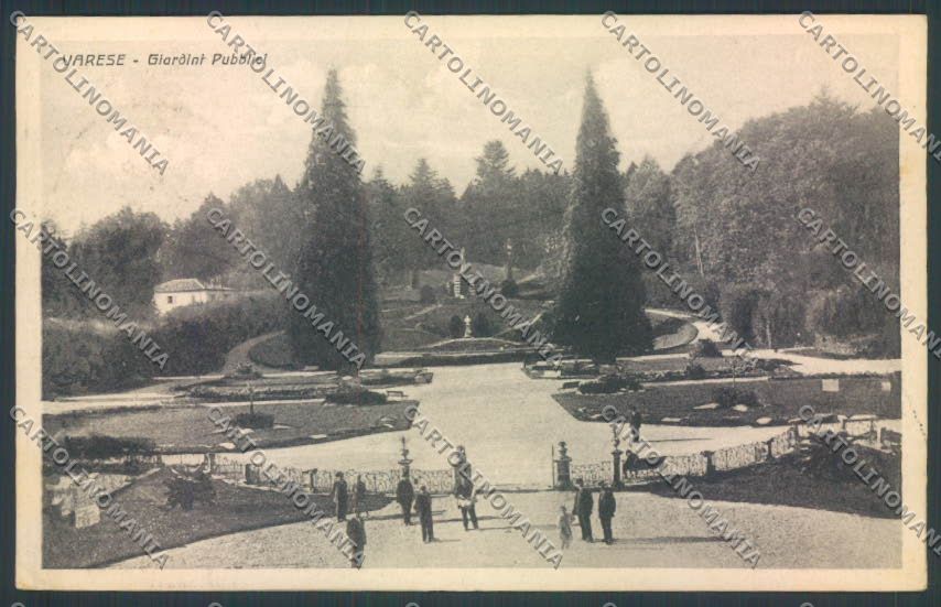 Varese Giardini cartolina LQ6372 – fronte