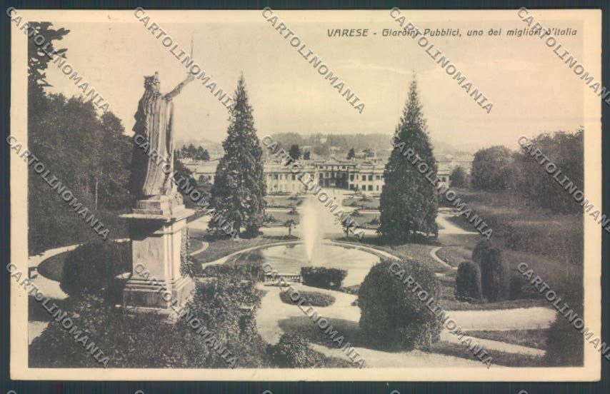 Varese Giardini cartolina LQ6373 – fronte