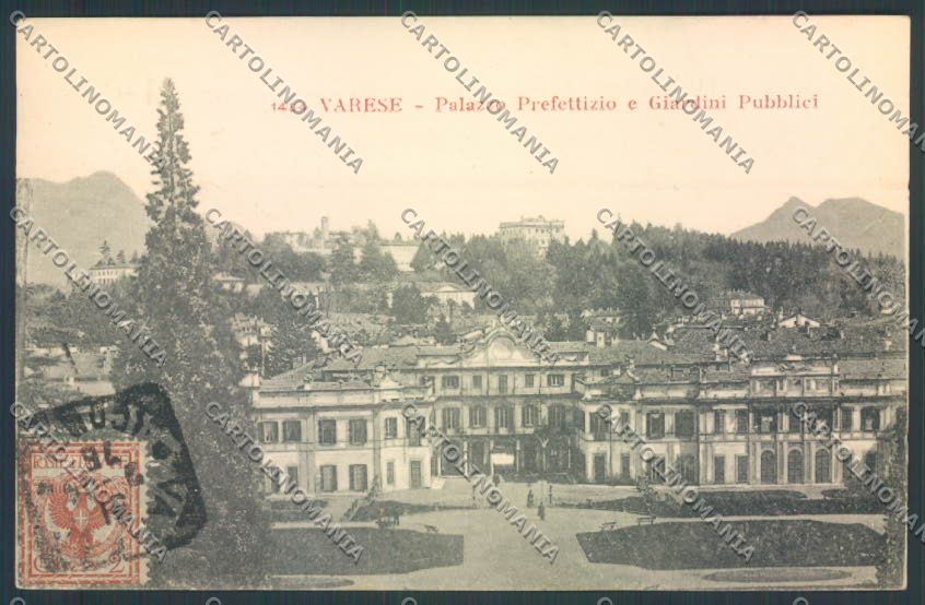 Varese Giardini cartolina LQ6374 – fronte