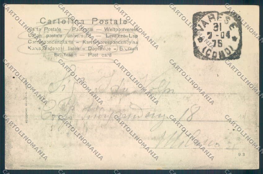 Varese Giardini cartolina LQ6374 – retro
