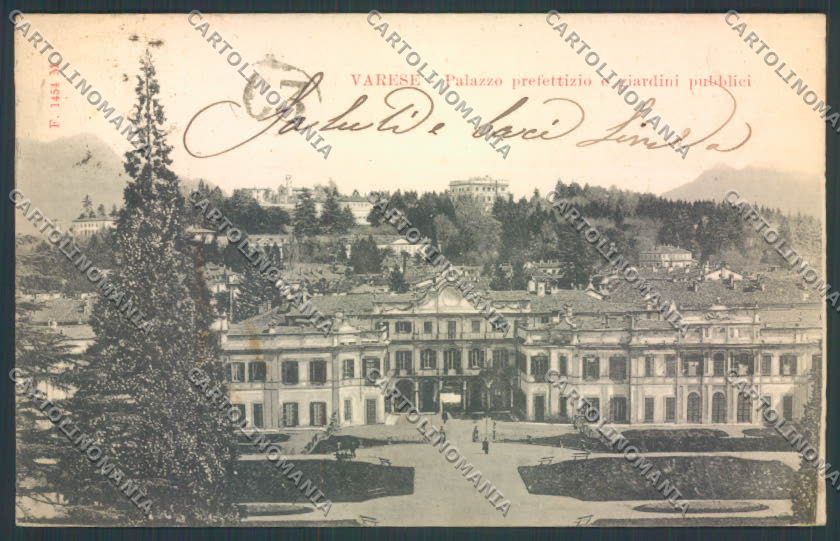 Varese Giardini cartolina LQ6375 – fronte