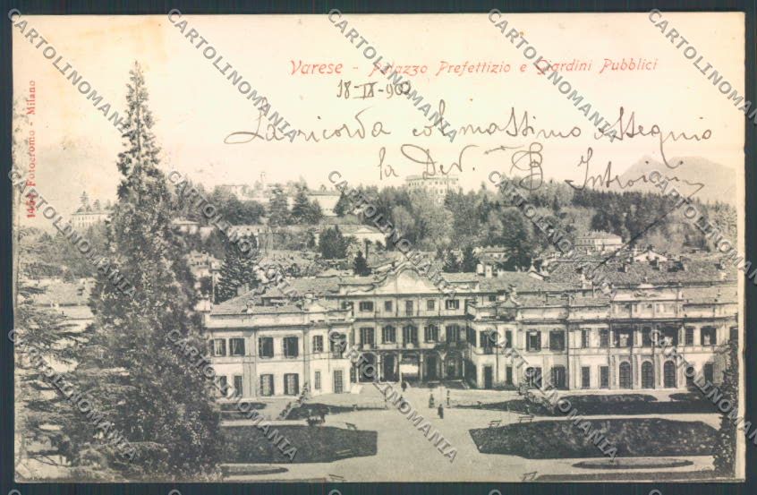 Varese Giardini cartolina LQ6376 – fronte