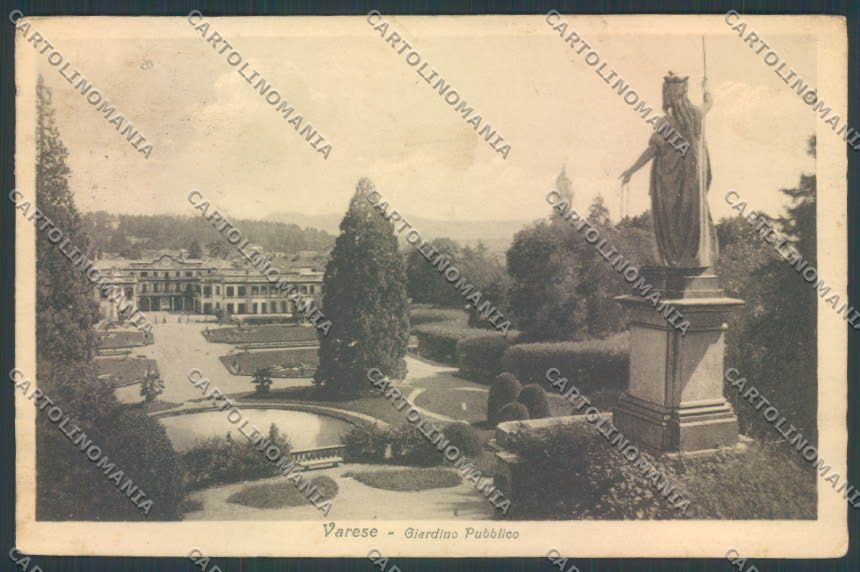 Varese Giardini cartolina LQ6377 – fronte
