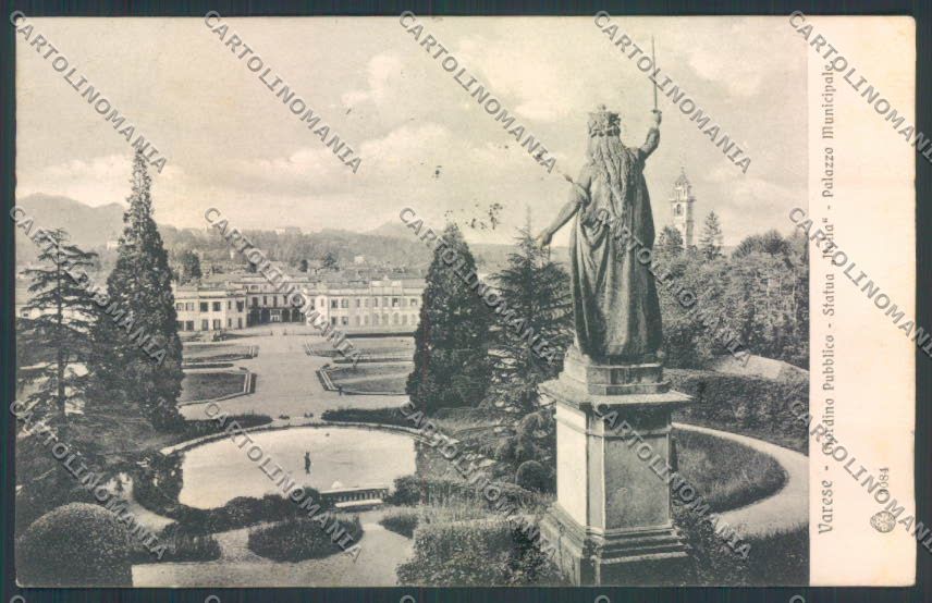 Varese Giardini cartolina LQ6378 – fronte