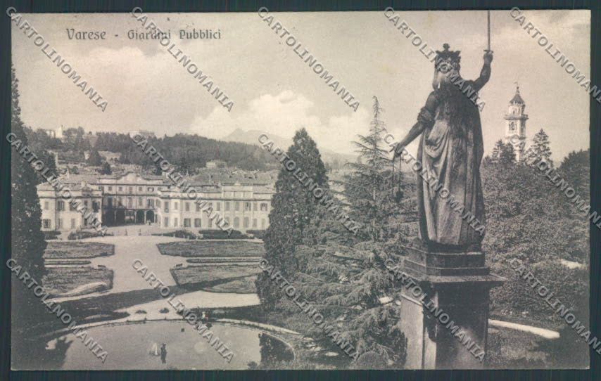 Varese Giardini cartolina LQ6379 – fronte