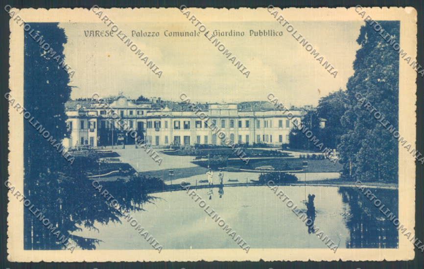 Varese Giardini PIEGHINA cartolina LQ6380 – fronte