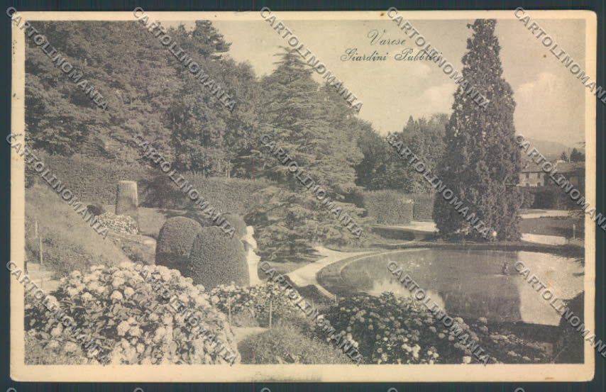 Varese Giardini cartolina LQ6384 – fronte